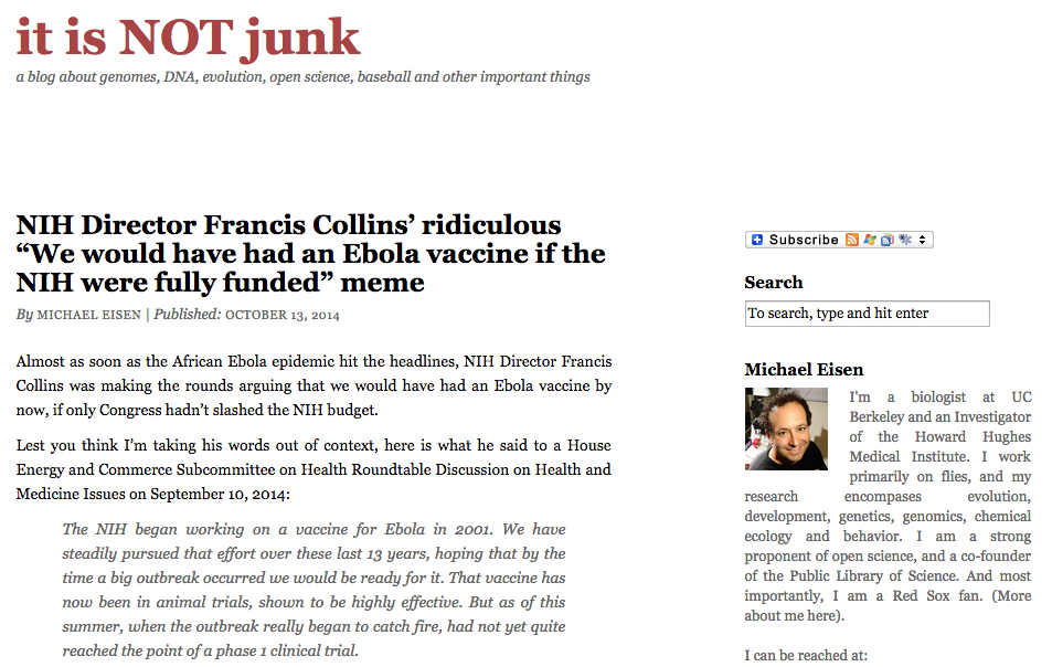 an example of a blog post