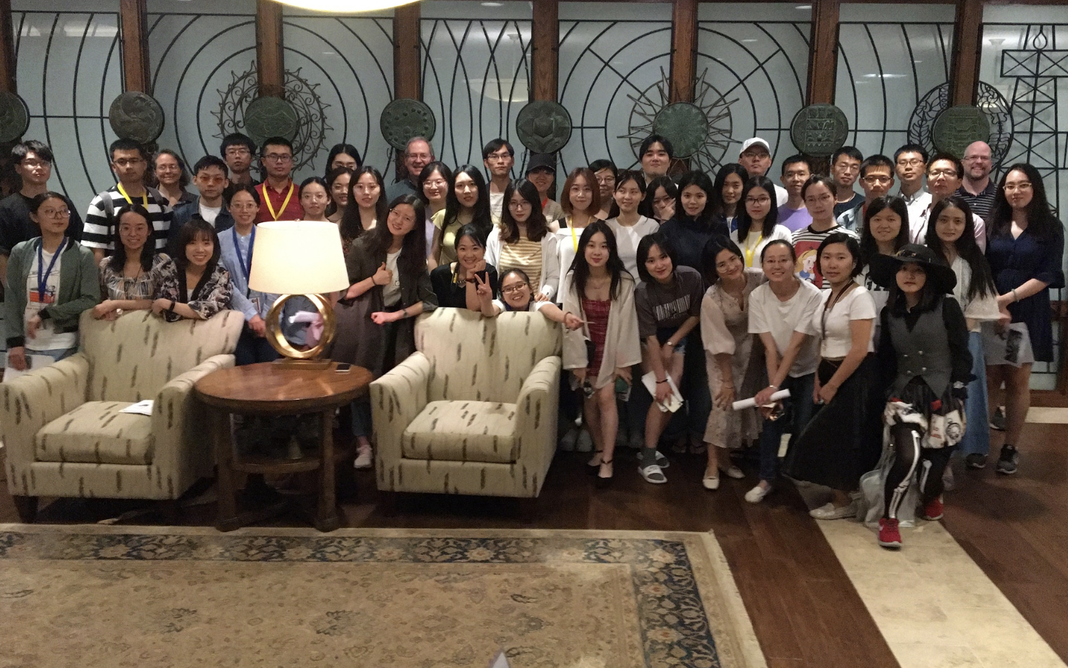 Group photo of students visiting the Collections