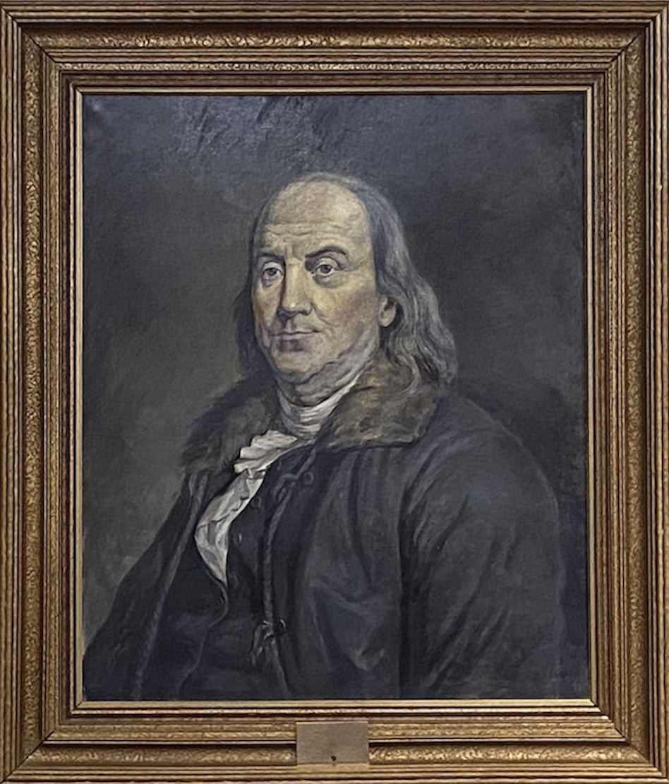Photo of painting of Benjamin Franklin