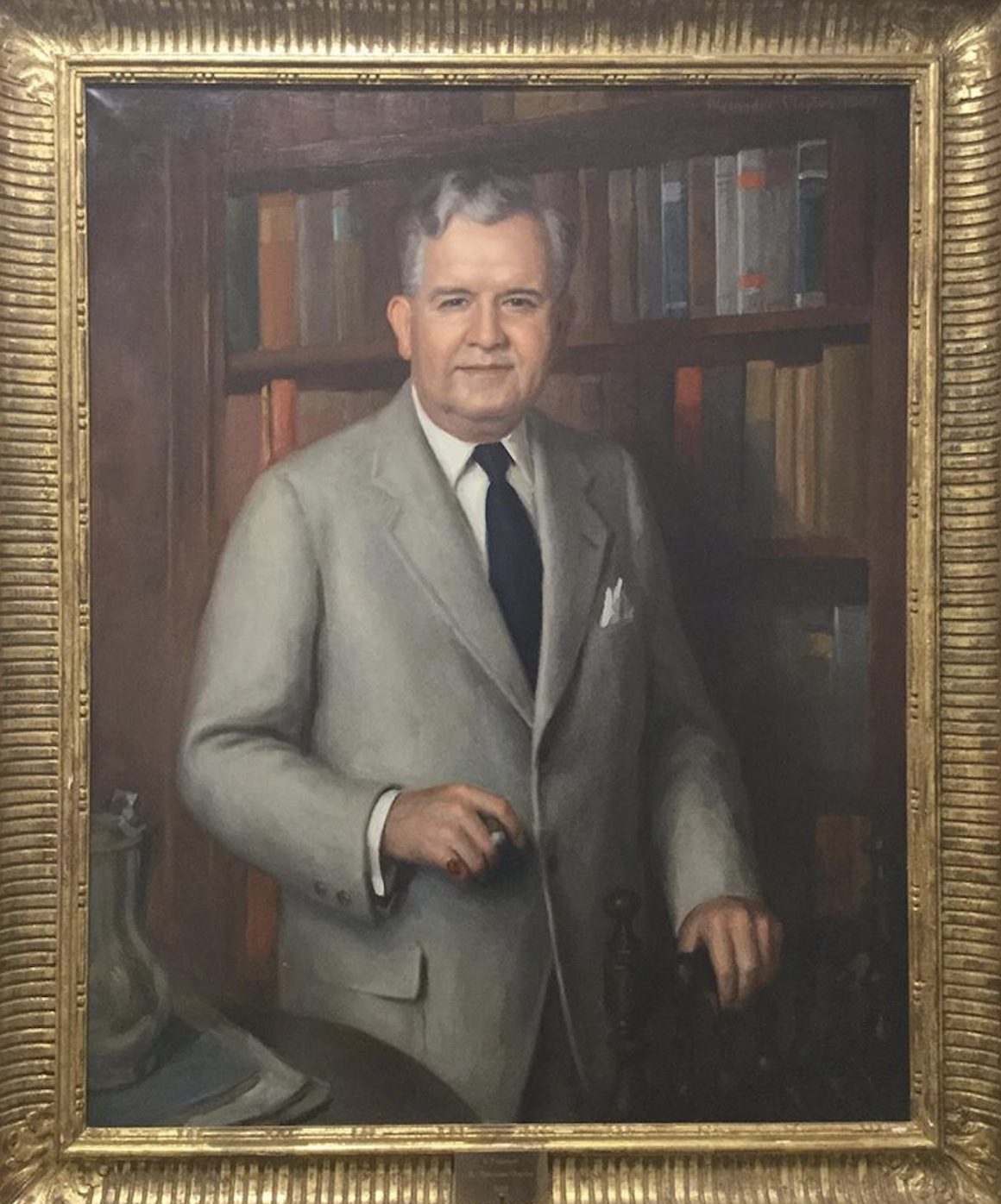 Photo of painting of Everett Lee DeGolyer